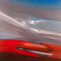 Pianeta rosso, 2012, acrilico su tela, cm 100x100