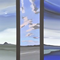 Viaggio nel mediterraneo 2, acrilico su tela, cm. 80x100, 2010